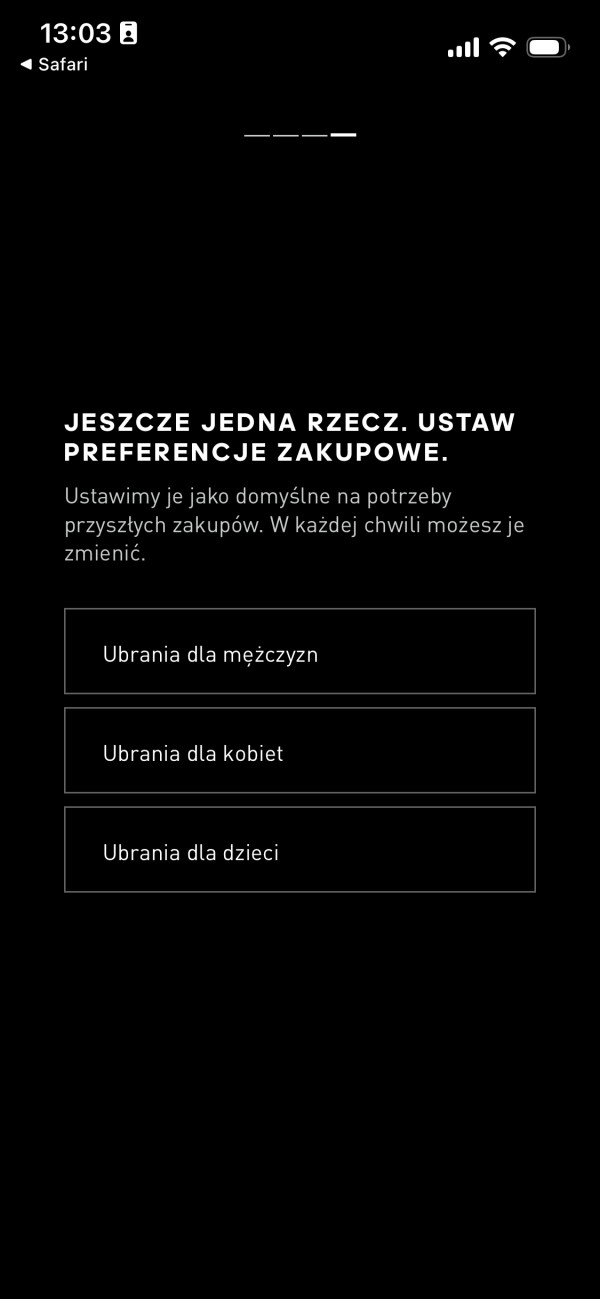 Aplikacja mobilna sklepu internetowego wykorzystująca lokalizację. Źródło: Adidas.pl