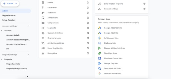 Ustawienia GA4 dla źródeł danych ROI w e-commerce. Źródło: Verkeer.co
