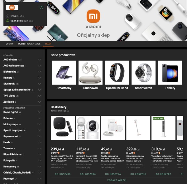 Branding konta firmowego Allegro. Źródło: Allegro.pl