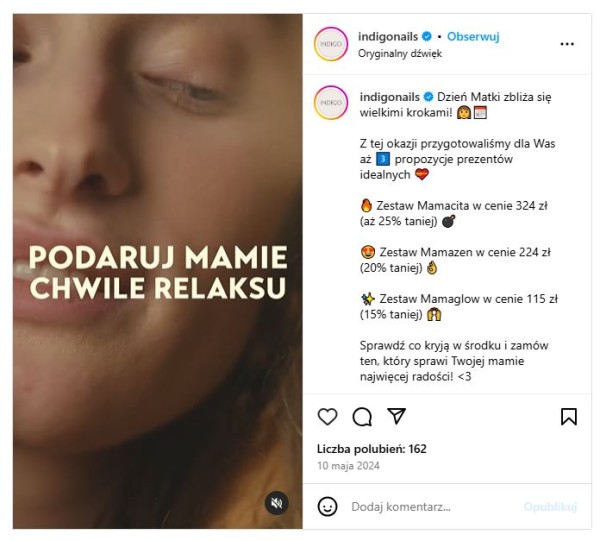 Kampanie sprzedażowe z okazji Dnia Matki w social mediach rozpoczynają się z ponad dwutygodniowym wyprzedzeniem.