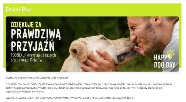 Promocje w sklepach zoologicznych mogą polegać na otrzymywaniu gratisów do zamówień o określonej wartości.