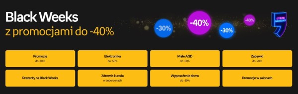 Wiele sklepów internetowych oferuje konsumentom promocje przez kilka tygodni, przekształcając Black Friday w Black Weeks.