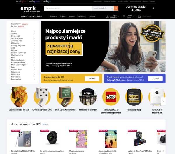 Marketplace idealny dla sprzedawców z branży kultury i sztuk. Źródło: Empik.pl