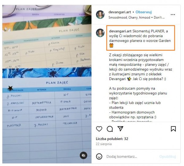 Automatyzacja na Instagramie pozwala na wysyłanie wiadomości z linkami do odbiorców.